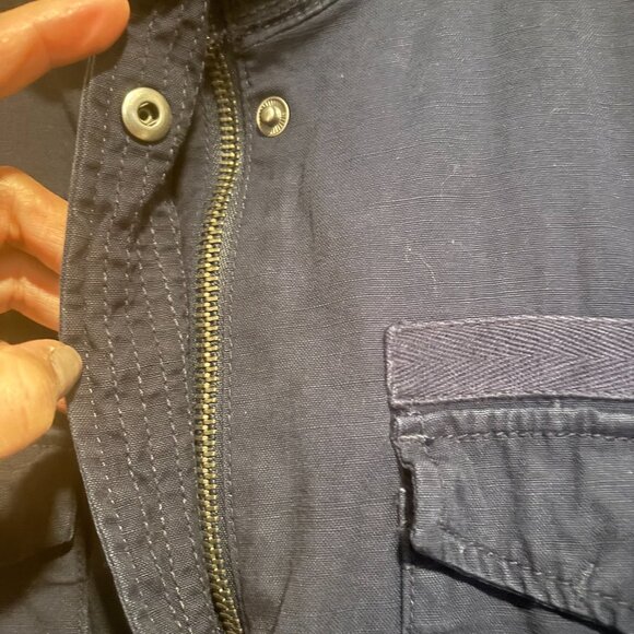 GAP NAVY LONG UTILITY FIELD JACKET WOMEN COAT SIZE Medium - Picture 9 of 16